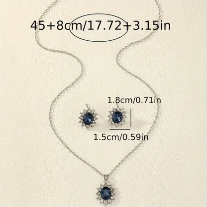 Ensemble de Bijoux Katia Azuryn | Or Blanc