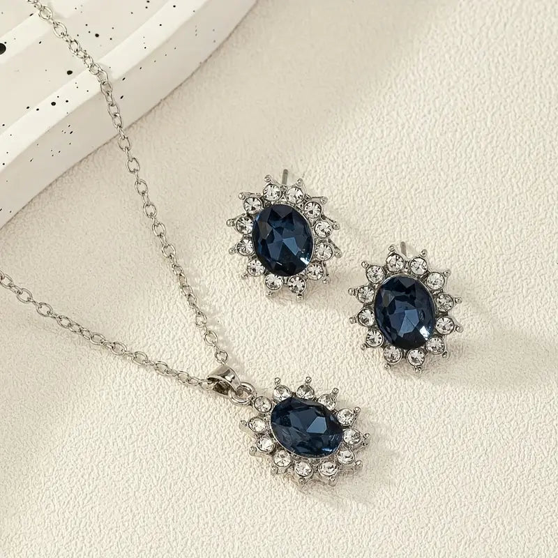 Ensemble de bijoux Katia Azuryn en or blanc