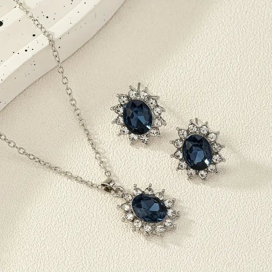 Ensemble de Bijoux Katia Azuryn | Or Blanc