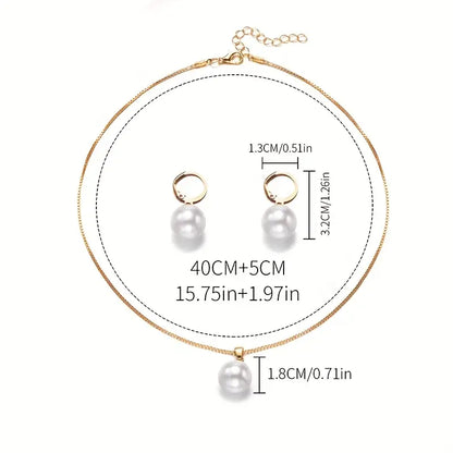 Ensemble de Bijoux en Perles Dorées | Or
