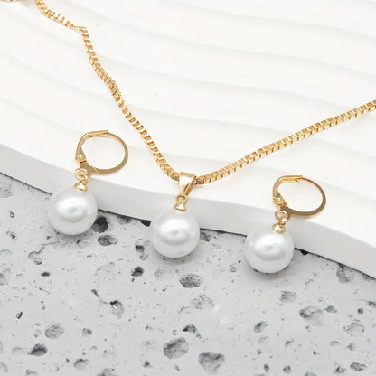 Ensemble de Bijoux en Perles Dorées | Or