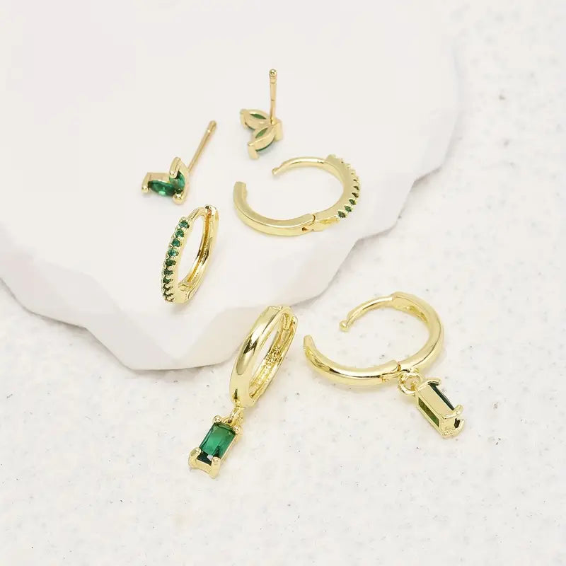 Ensemble de boucles d'oreilles Fiorenza Verdeau en or