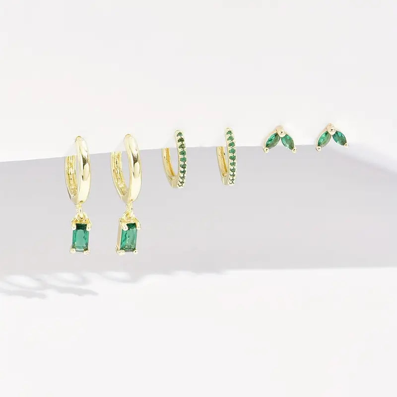 Ensemble de boucles d'oreilles Fiorenza Verdeau en or
