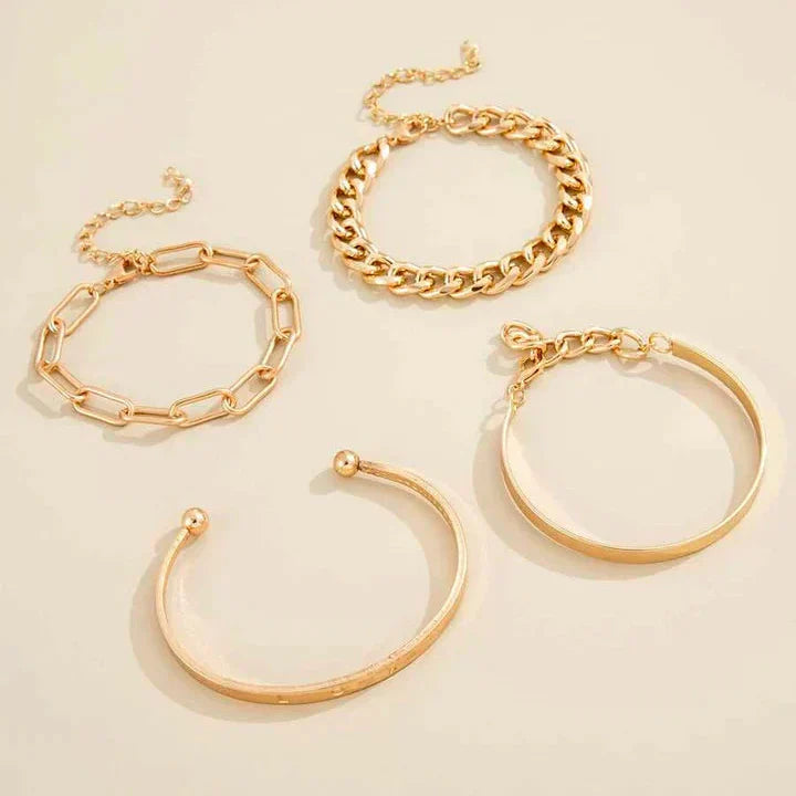 Ensemble de bracelets Élan Mercier en or blanc