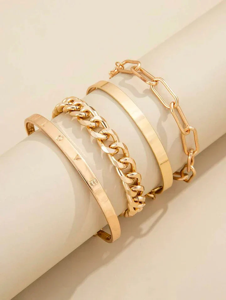 Ensemble de bracelets Élan Mercier en or blanc