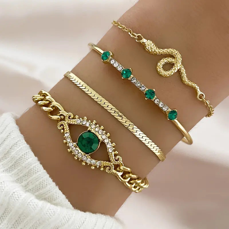 Ensemble de bracelets Serpina Veyra en or