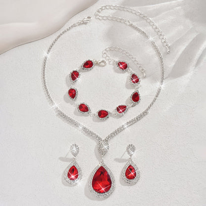 Ensemble de bijoux Thalia en or blanc