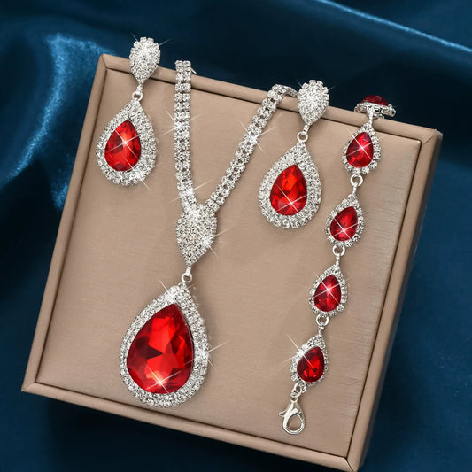 Ensemble de bijoux Thalia en or blanc