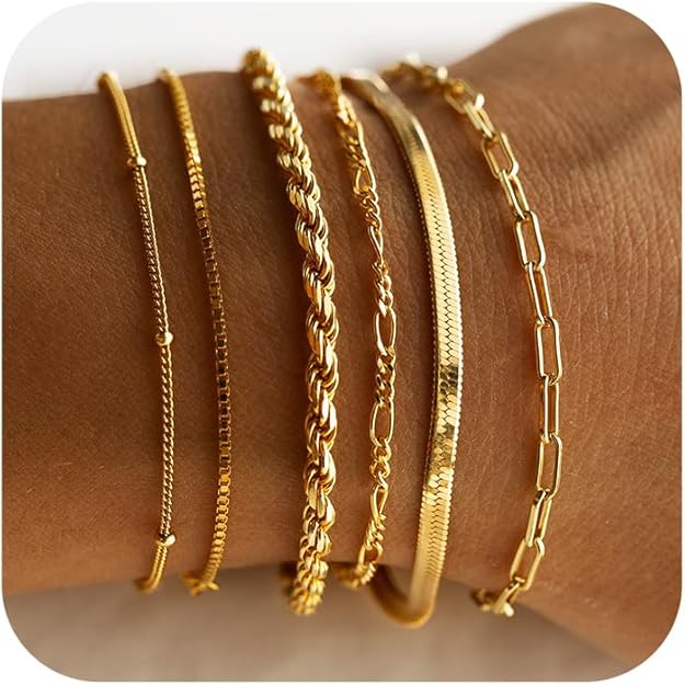Ensemble de bracelets Isabelle Vernet en or blanc