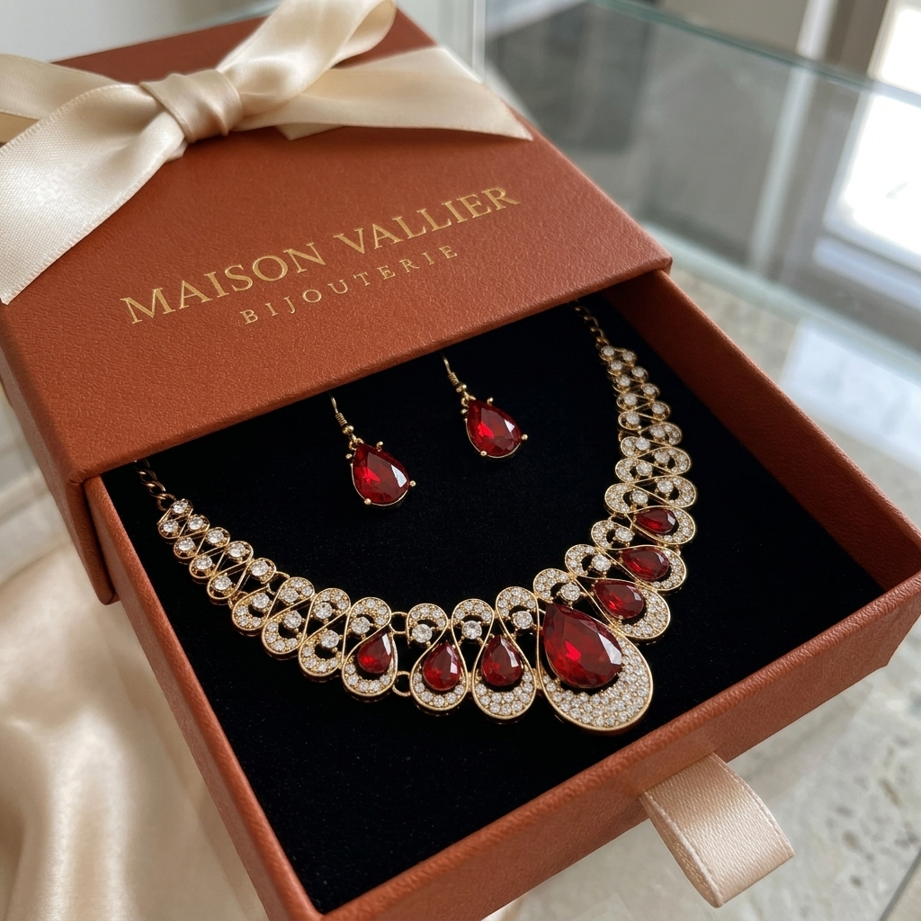 Ensemble de bijoux Maévina Crimselle en or