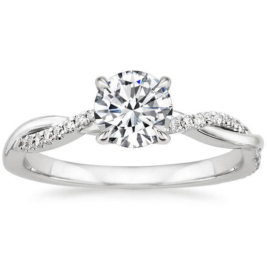 La Bague Jeanne | Or Blanc
