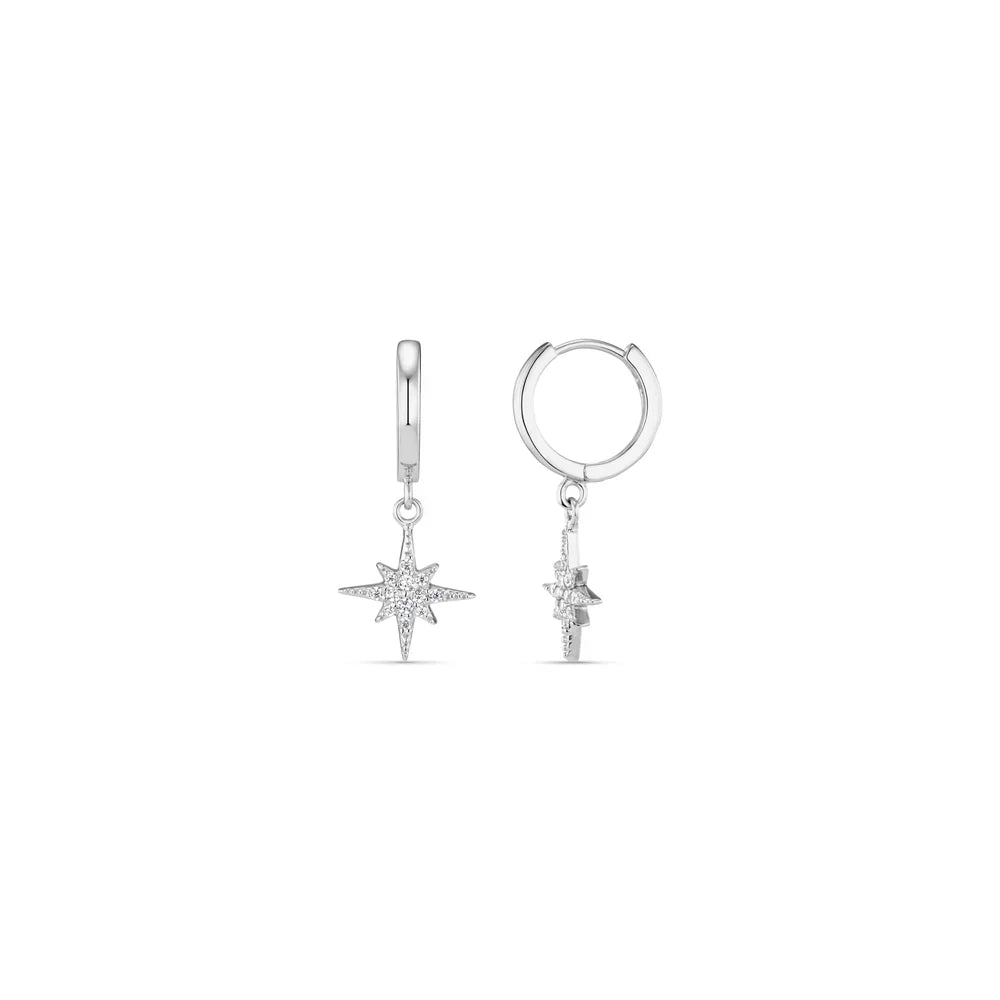 Les boucles d'oreilles Envoûtantes en or blanc
