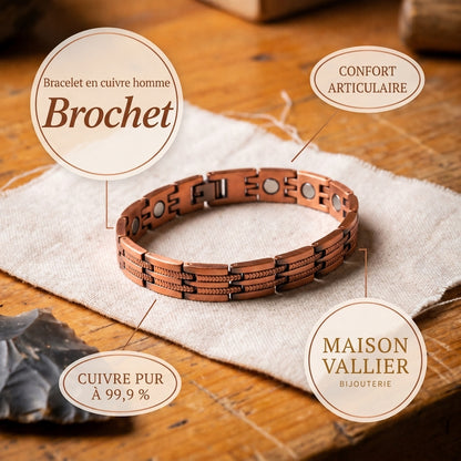 Bracelet homme en cuivre Brochet