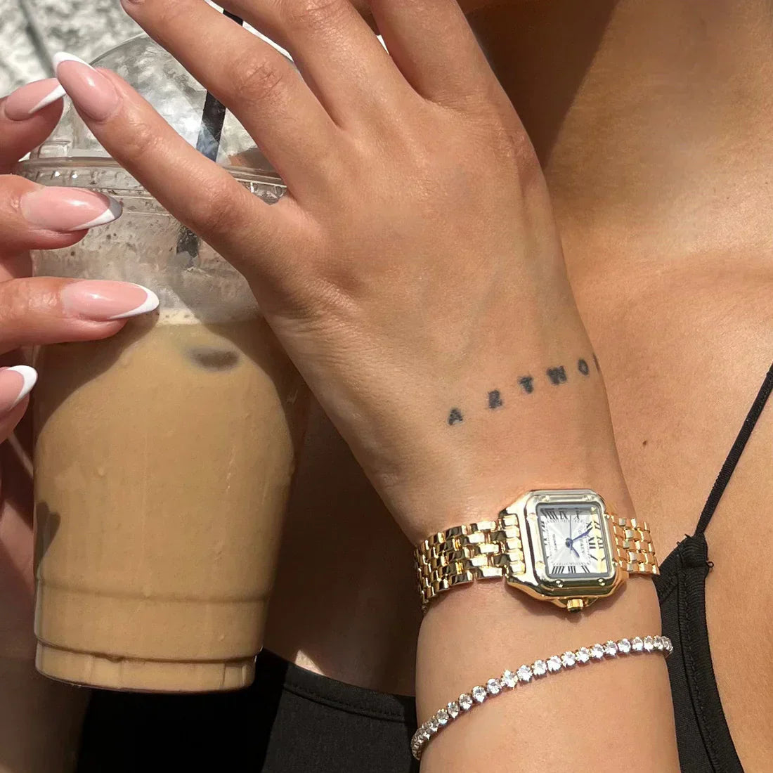 Montre Fienna en or blanc