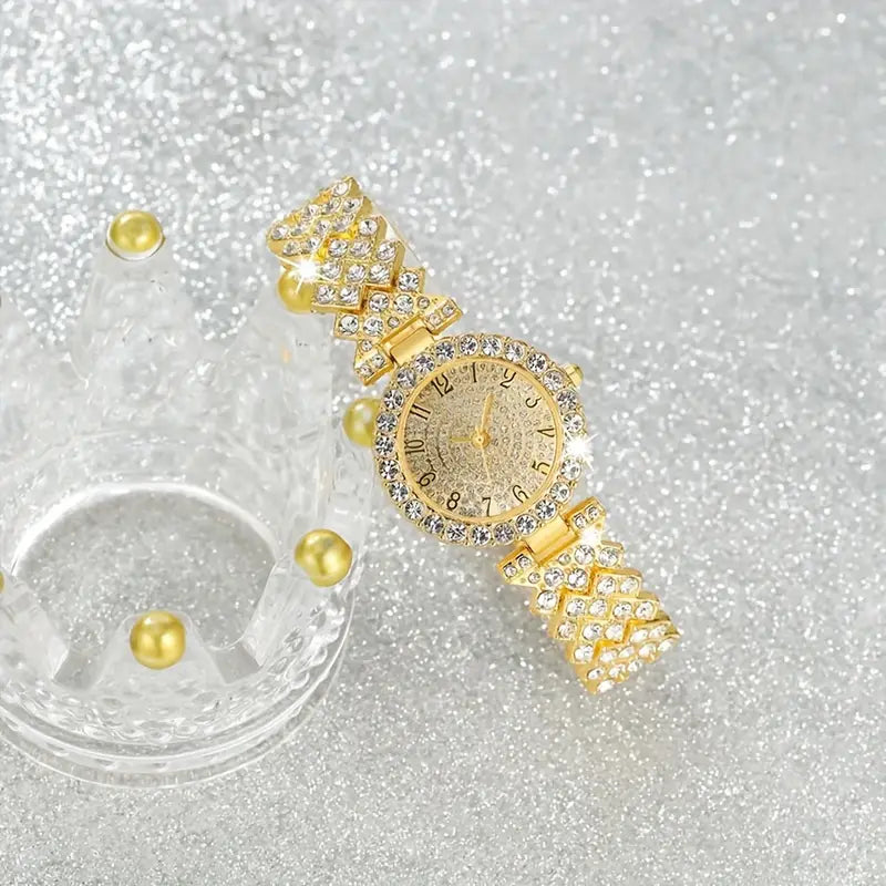 Montre et bracelet luxe radiance en or