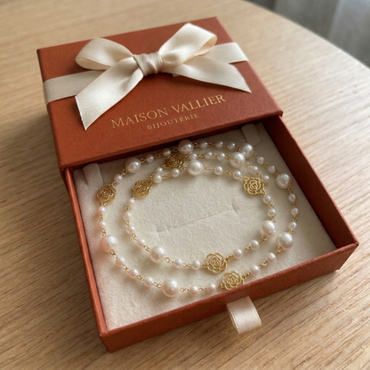 Collier élégant avec petite perle | Or