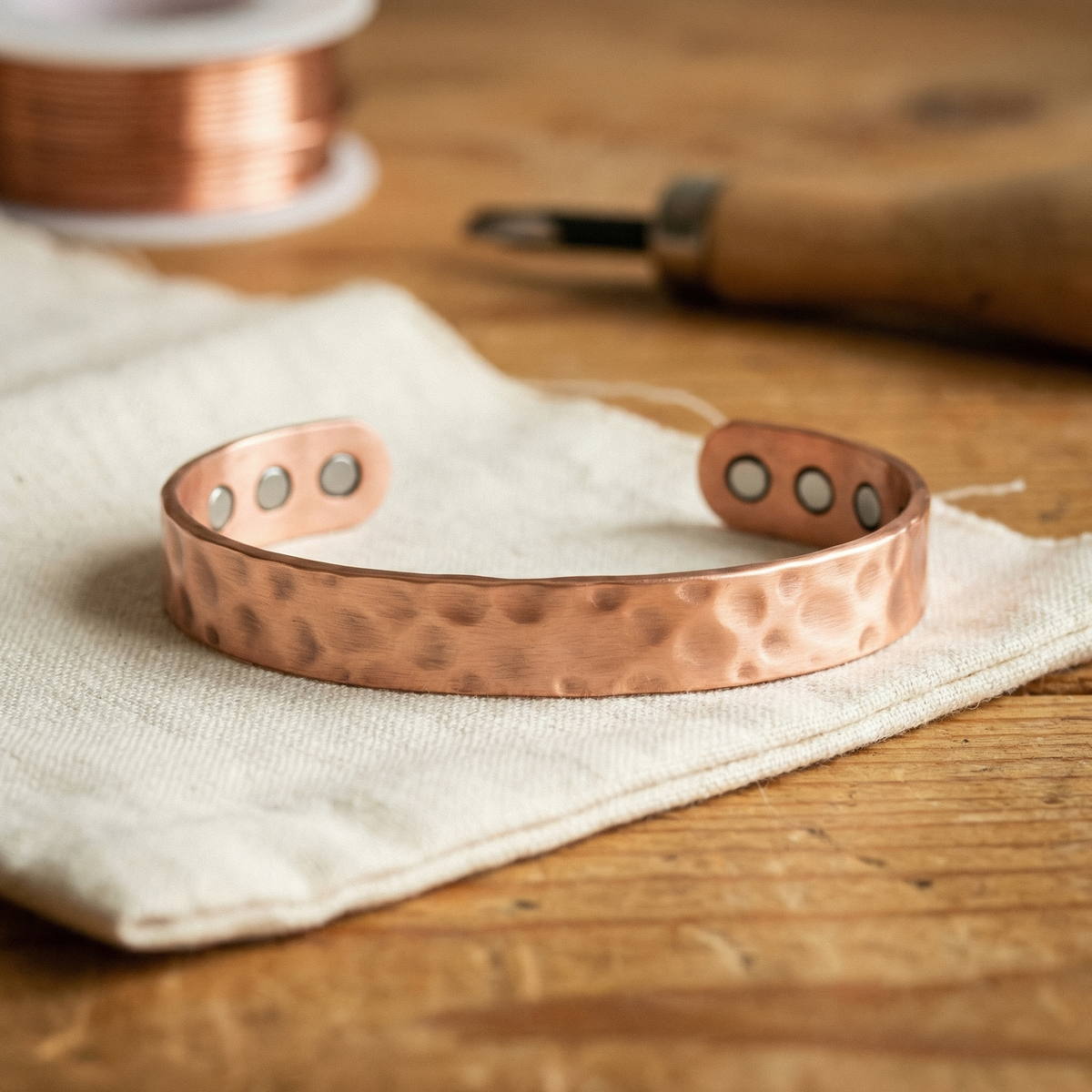 Bracelet en cuivre Magnétite