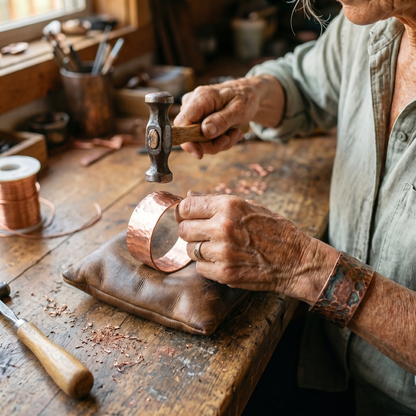 Bracelet en cuivre Enclume