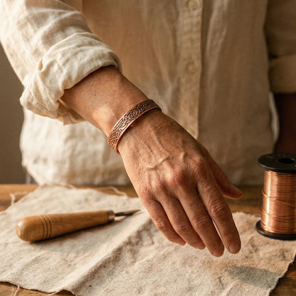 Bracelet en cuivre Mousse