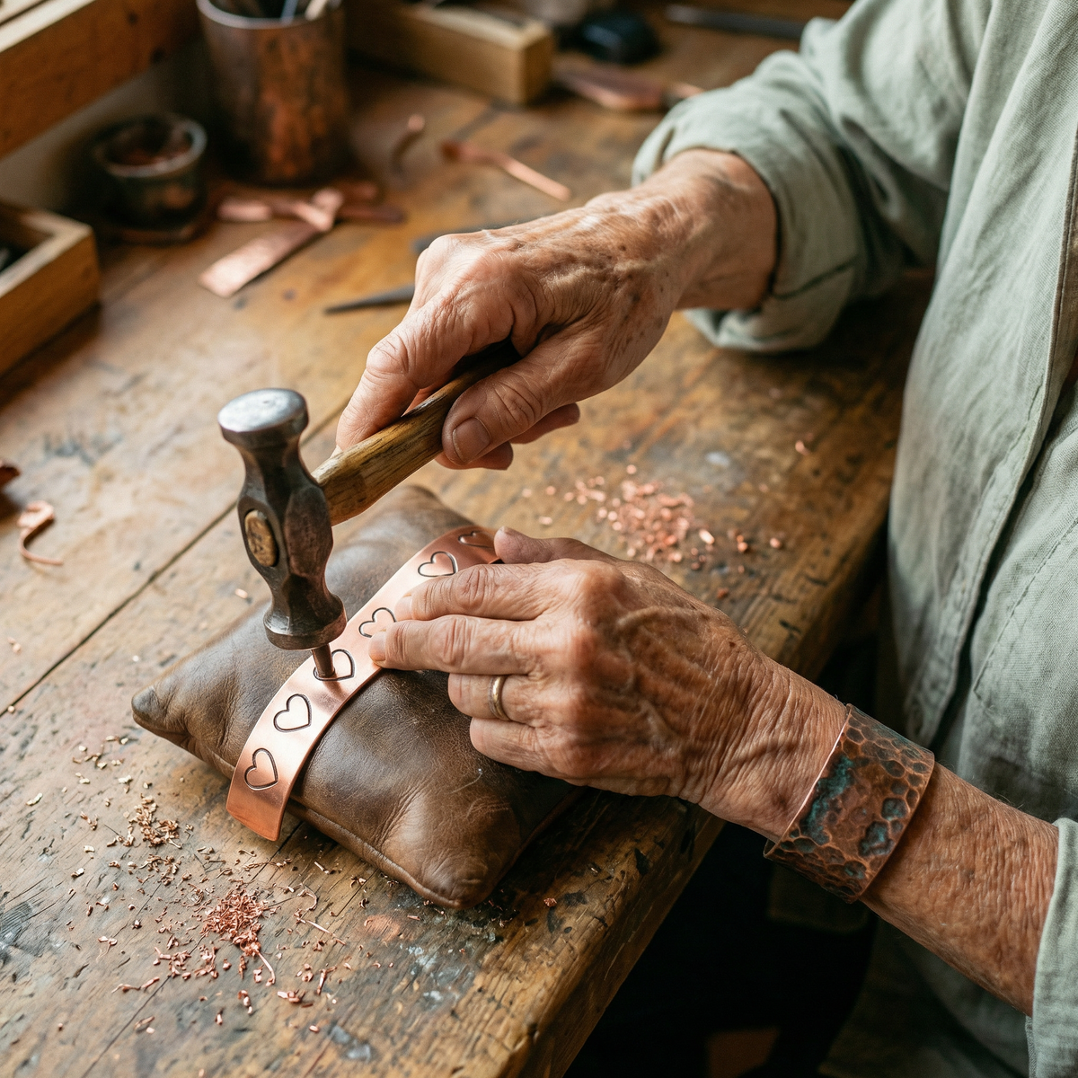 Bracelet en cuivre Âtre