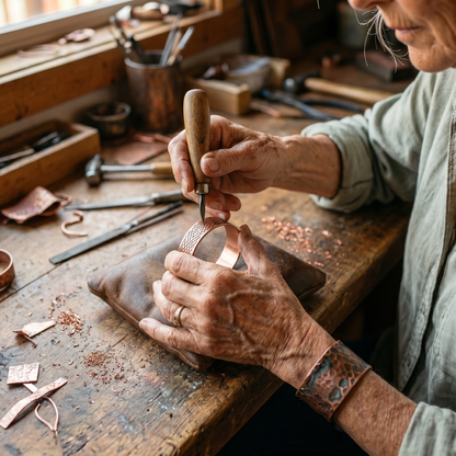Bague en cuivre Sous-bois