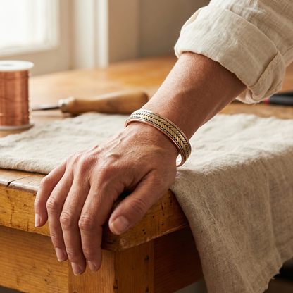 Bracelet en cuivre Moisson