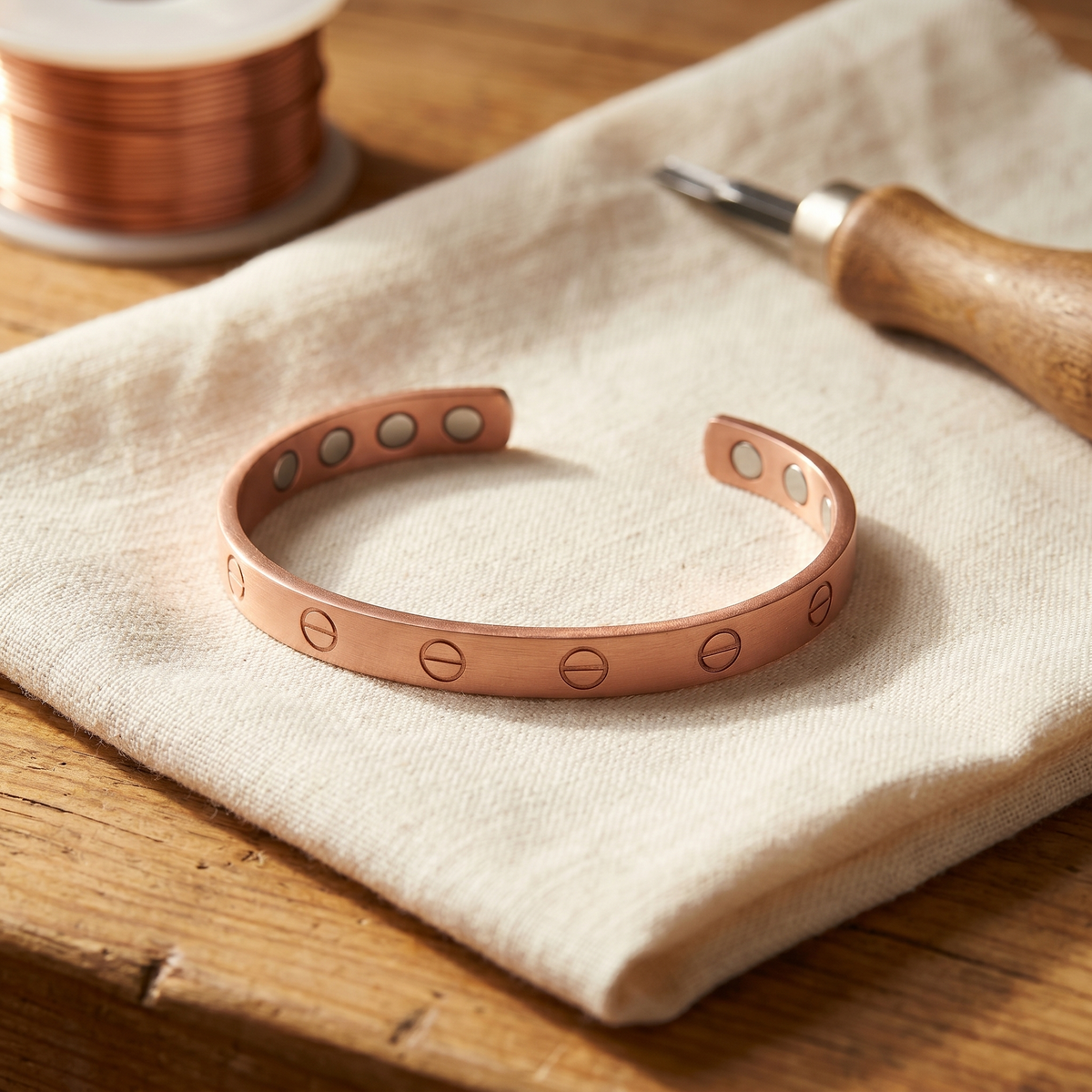 Bracelet en cuivre Éclair