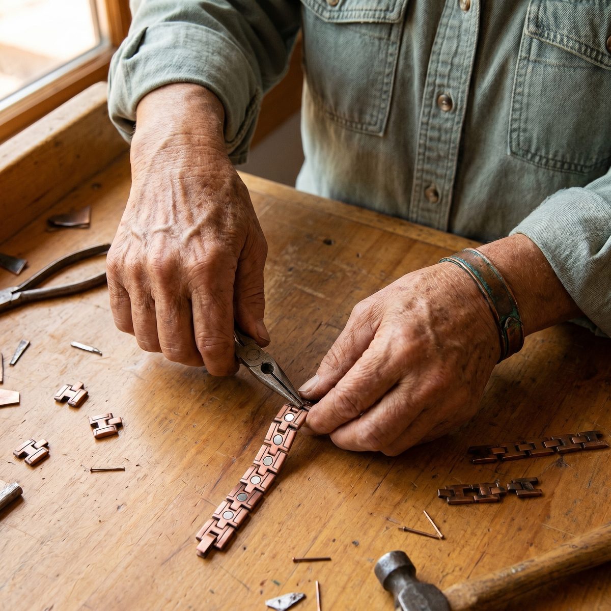 Bracelet homme en cuivre Genêt