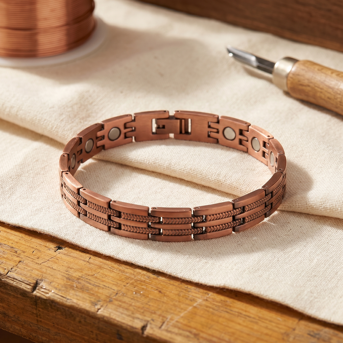 Bracelet homme en cuivre Brochet