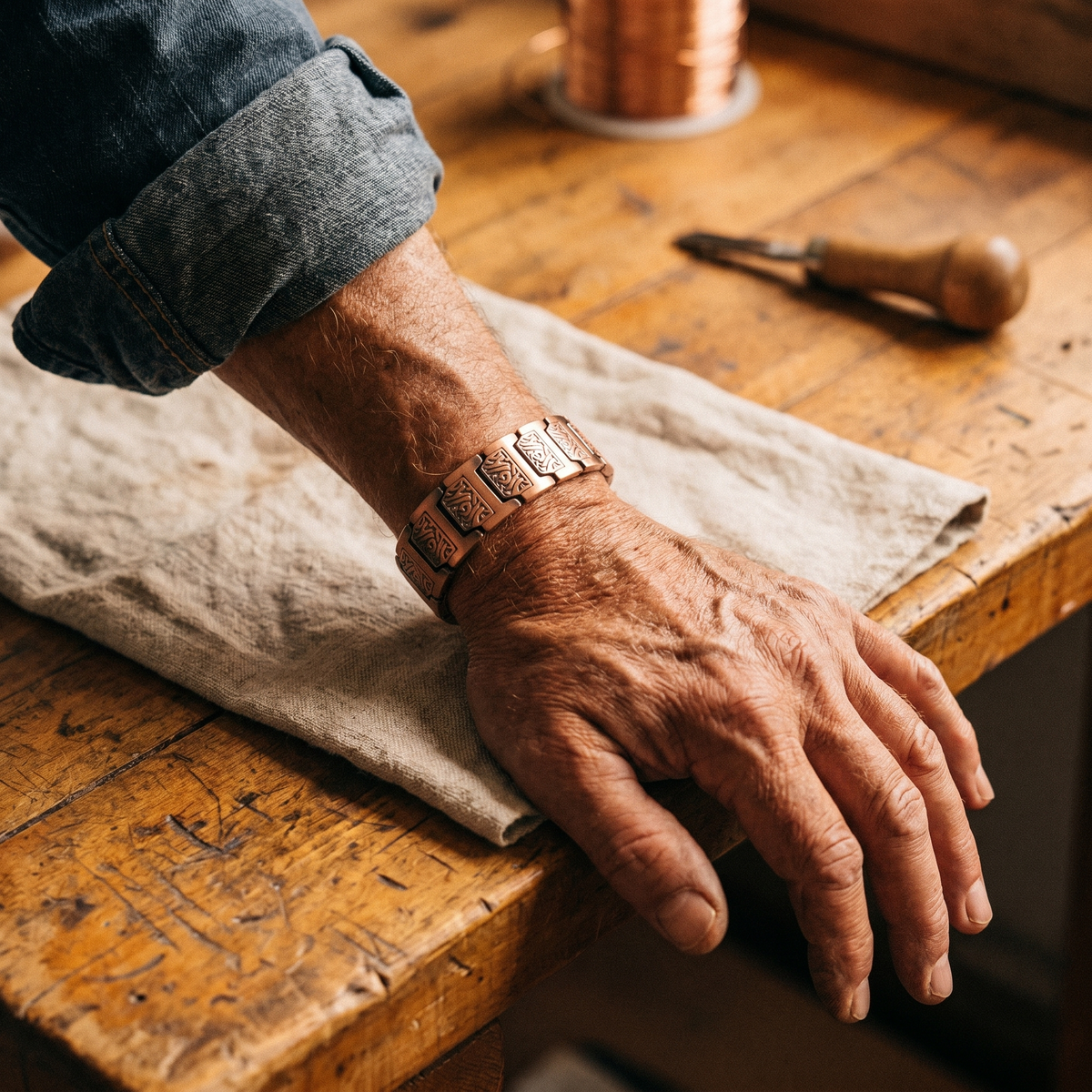 Bracelet homme en cuivre Vallée