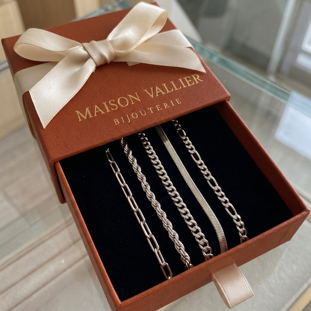 Ensemble de bracelets Ellis Renier en or blanc