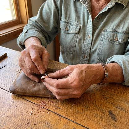 Bague en cuivre Racine