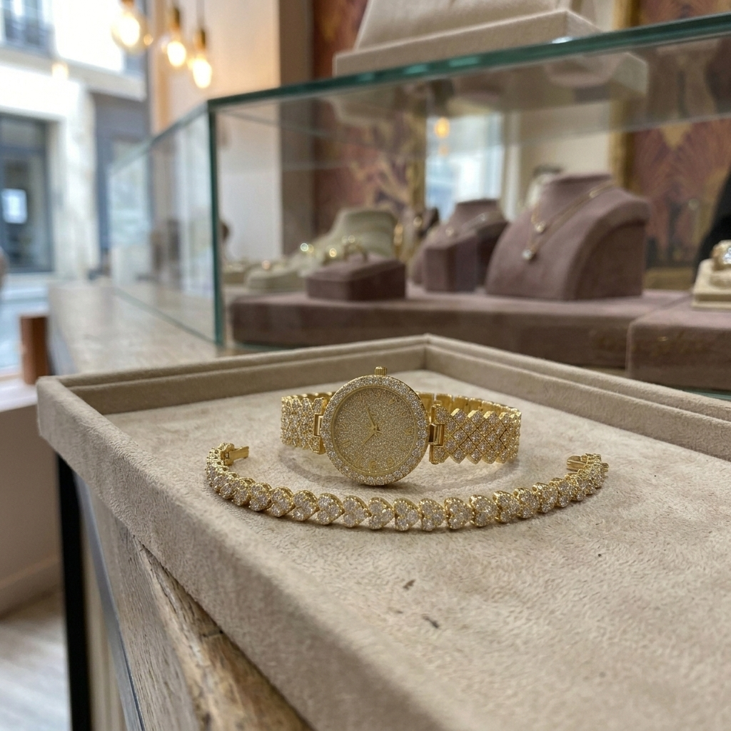 Montre et bracelet luxe radiance | Or